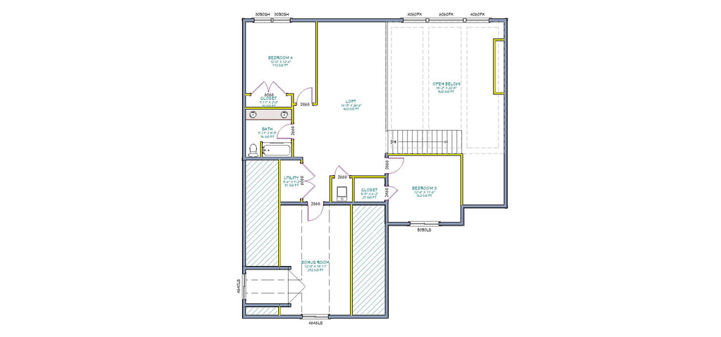 H601 2 Story House Plan