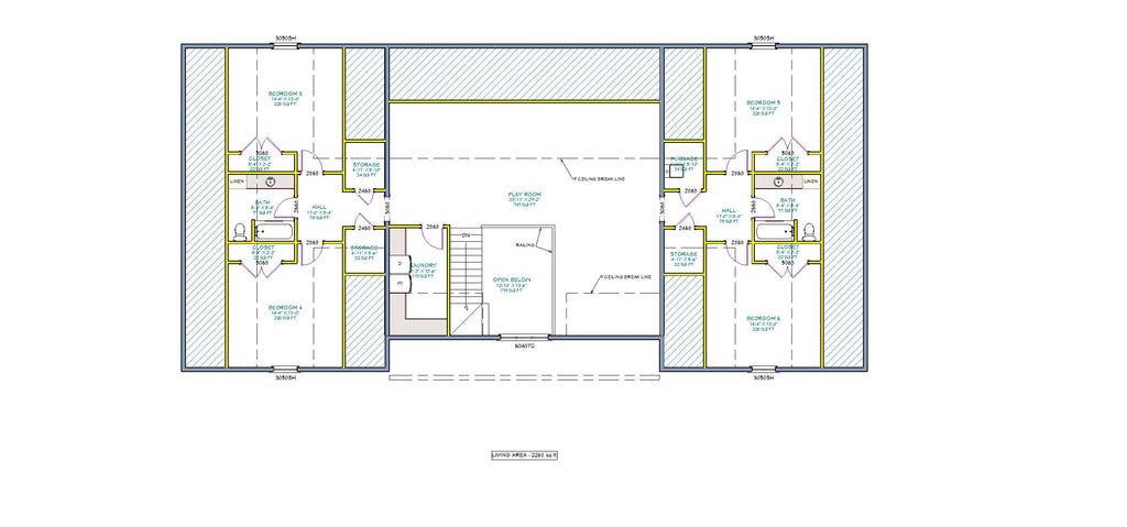 H596 2 Story Farmhouse Plan