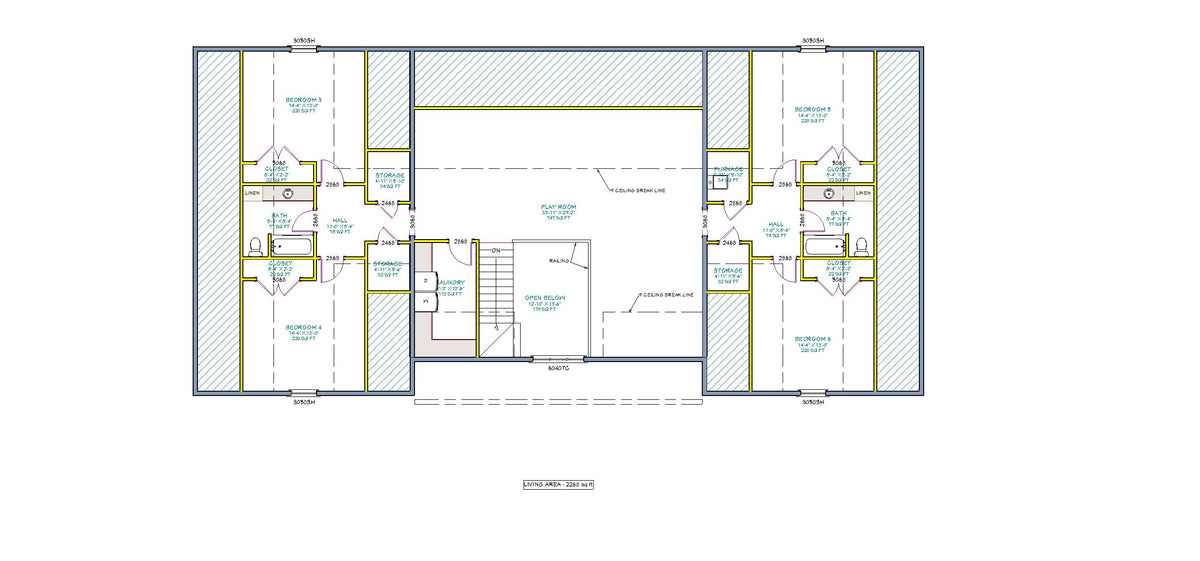 H596 2 Story Farmhouse Plan