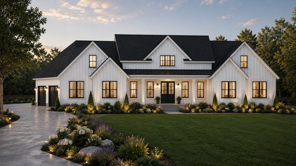 H596 2 Story Farmhouse Plan