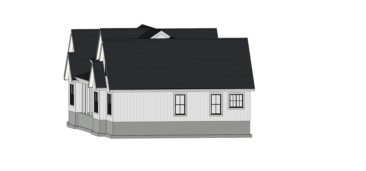 H596 2 Story Farmhouse Plan